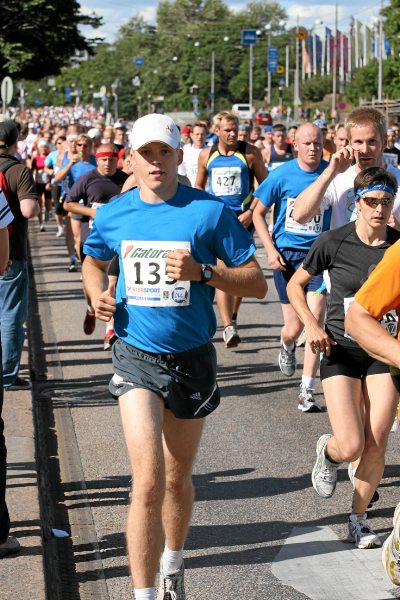 Eero Rantala juoksemassa Helsinki City Marathonia vuonna 2007